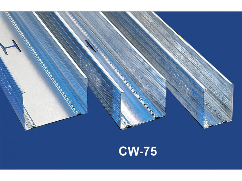 Gipszkarton profil CW 75/4 0,6