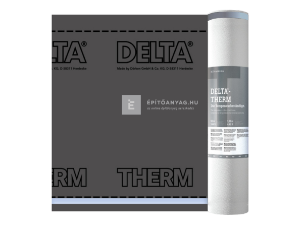Fólia Dörken Delta-Therm Plus hőálló, páraáteresztő alátétfólia fémlemez fedéshez 1,5x50 m BAUplaza Kft.