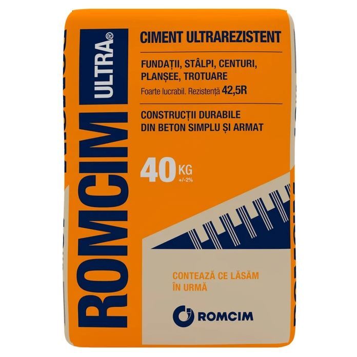 Cement Román 42,5R 40kg piros 40zsák/# - Romcim BAUplaza Kft.