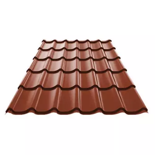 Cserepes lemez DUNA Csvörös HV 1000x1190 RAL8004 FM MATT (VTSZ/SZJ:7216)