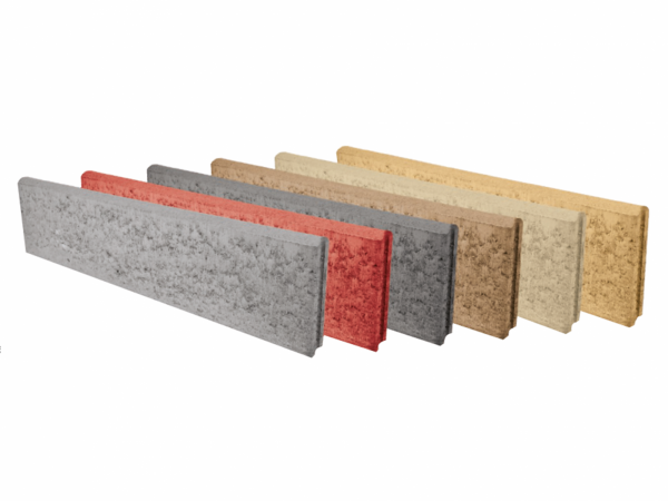 Beton kerti szegély 100x20x5 szürke (KK Kavics 60/#)