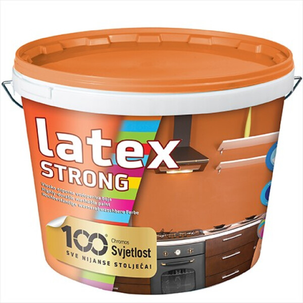 Latex strong mosható beltéri falfesték félmatt fehér 2 lit.