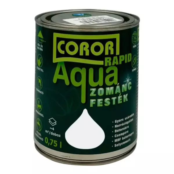 Coror Rapid Aqua zománcfesték RAL8017 sötétbarna 0,75 l BAUplaza Kft.