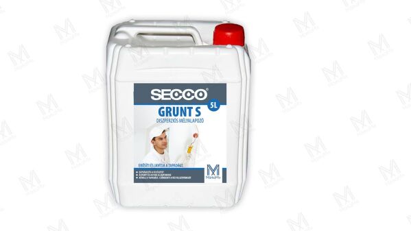 Secco Grunt S diszperziós mélyalapózó 5kg/kanna BAUplaza Kft.
