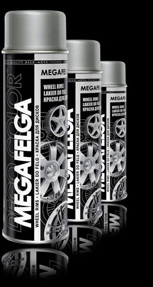 Deco Color Megafelga keréktárcsa matt fekete spray 500ml