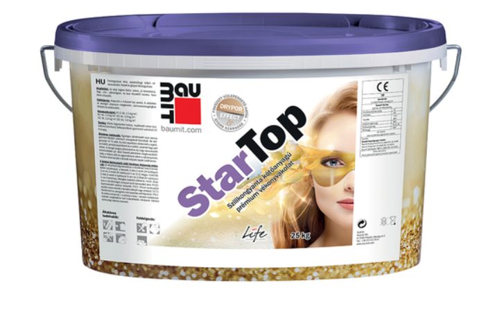 Baumit StarTop K1,5, K2, K3, D2, D3 Fehér színcsoport 25kg