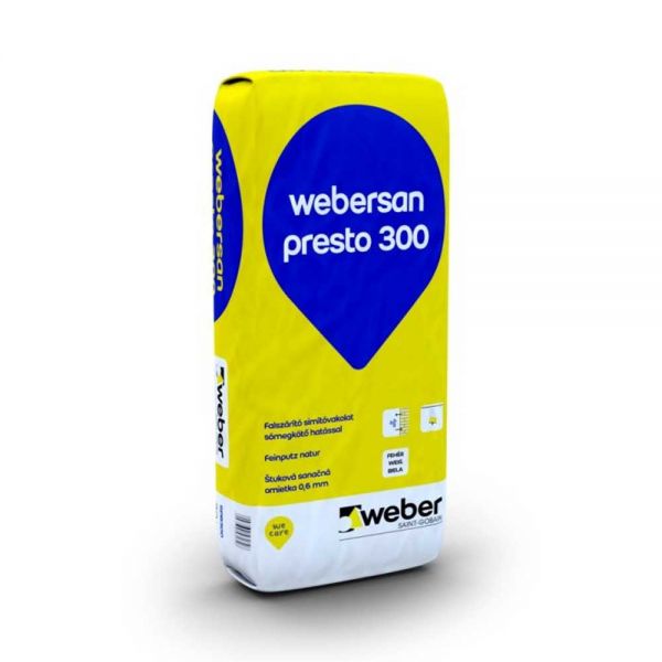 Weber SanPresto300 falszárító simítóvakolat 40kg/zsák