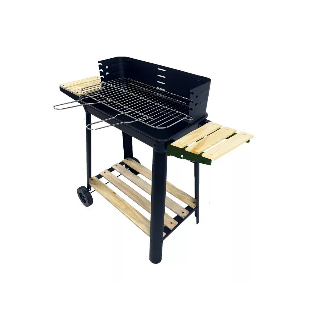 Téglalap alakú görgős faszenes grill BAUplaza Kft.