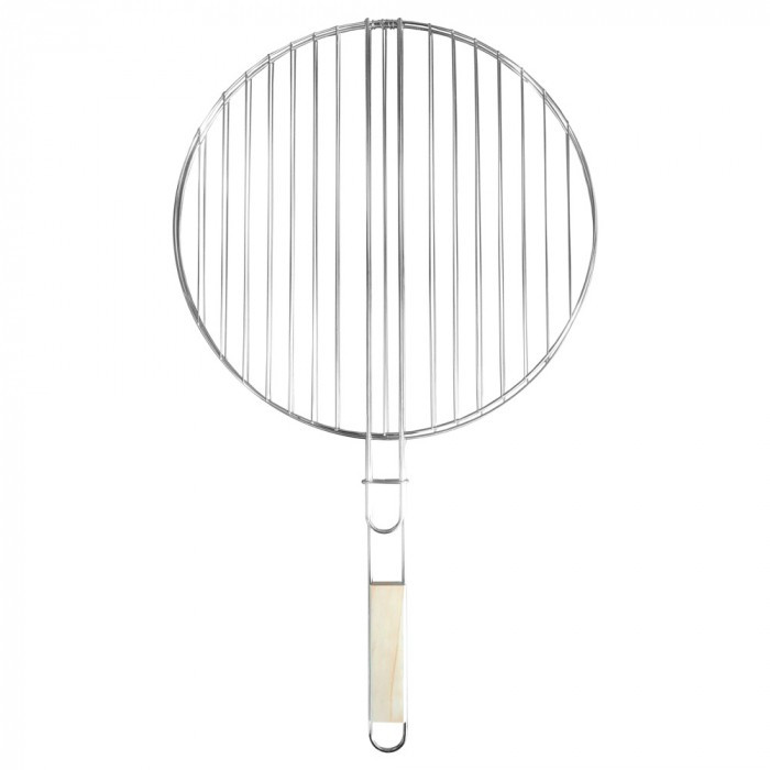 Kerek grillrács fa fogantyúval 40 cm BAUplaza Kft.