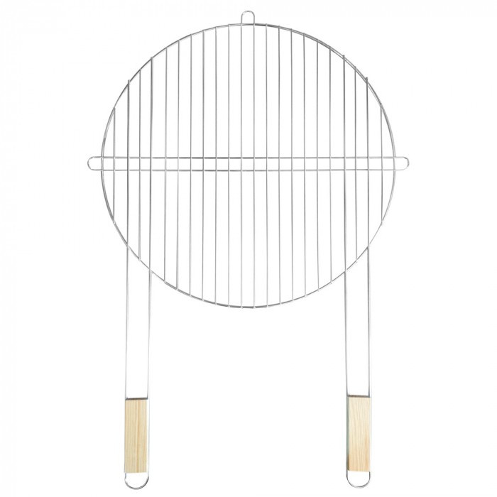 Kerek grillrács fa fogantyúval 51 cm BAUplaza Kft.
