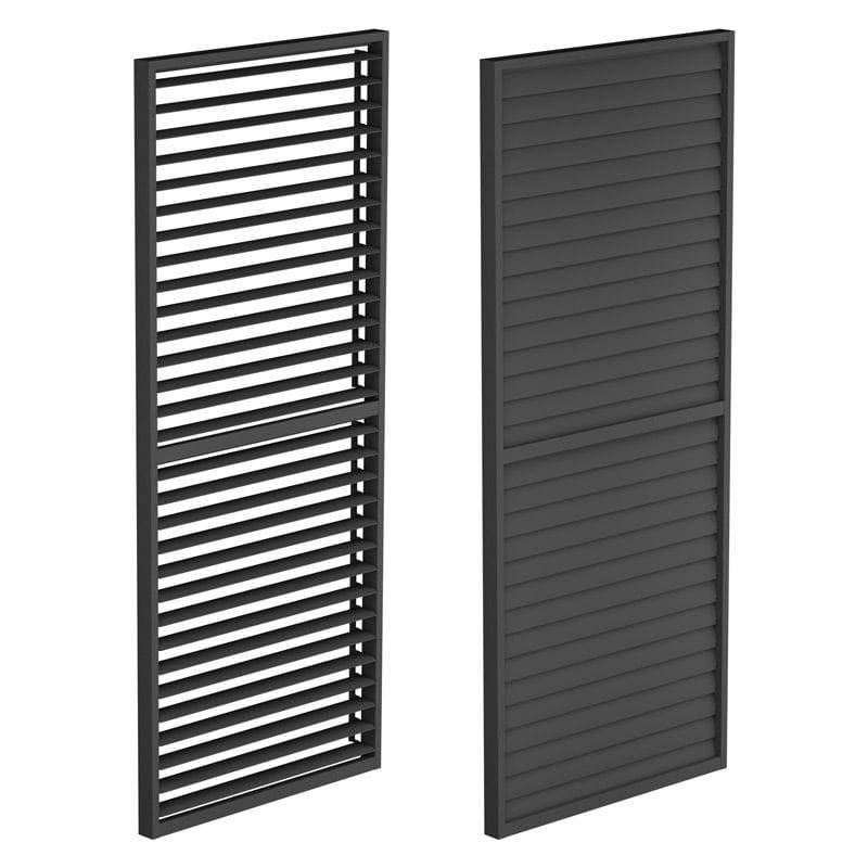 LUXE Lamellás oldalpanel (R) 123x218cm 4 m-ig antracit BAUplaza Kft.