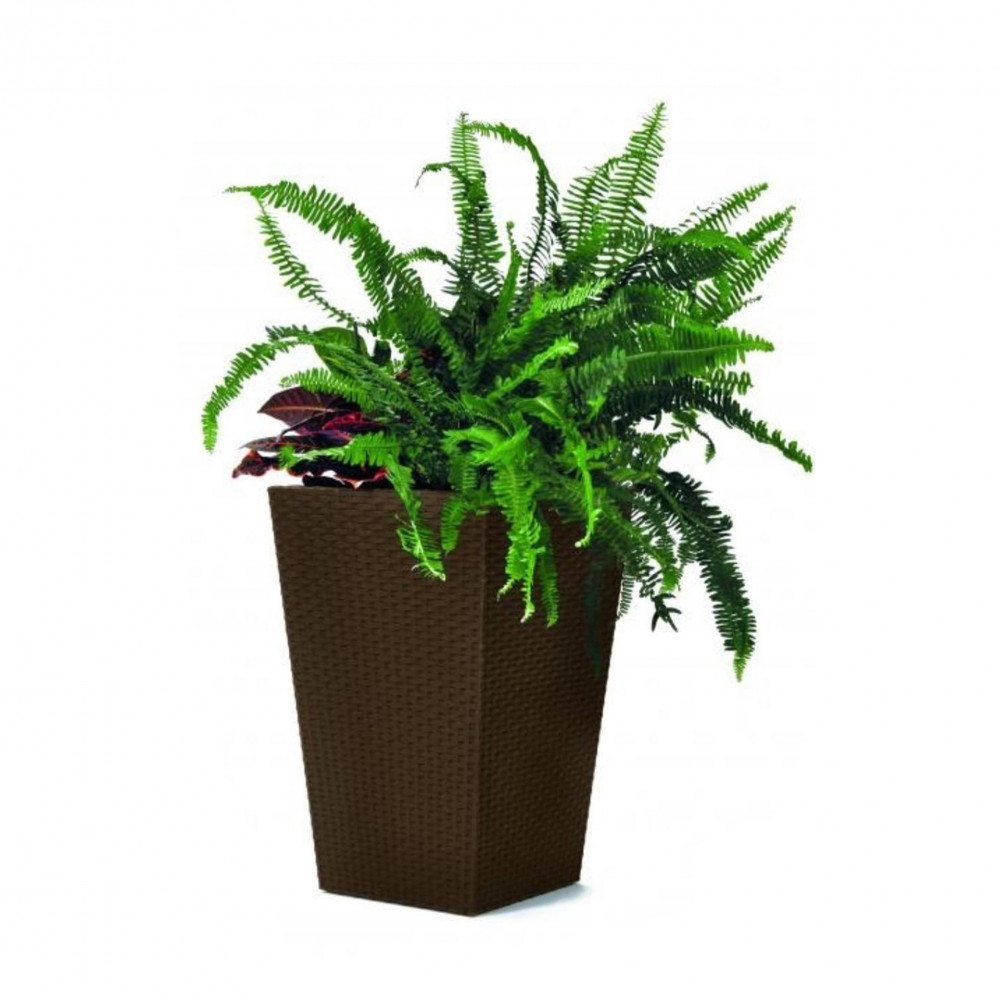 Rattan planter S virágtartó barna BAUplaza Kft.