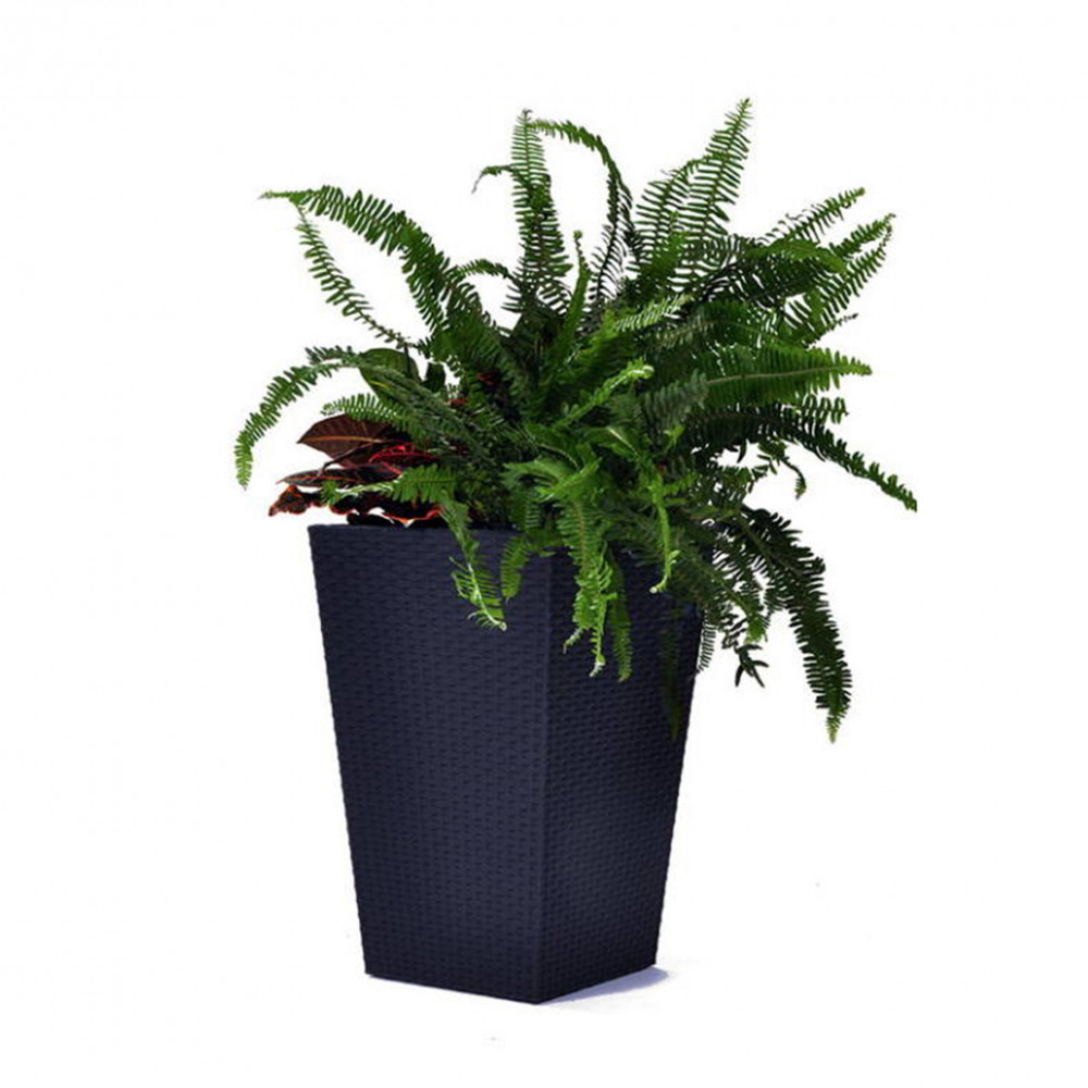 Rattan Planter M virágtartó grafit BAUplaza Kft.