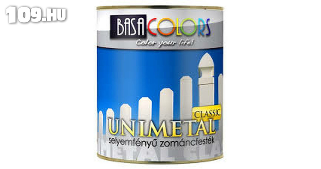 Unimetal selyemfényű zománcfesték BZ007 szürke 0,75l