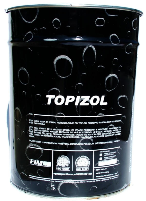 Bitumen Topizol 25 kg vödrös