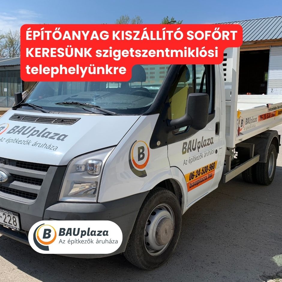 Építőanyag kiszállító sofőr állás kiemelt képe
